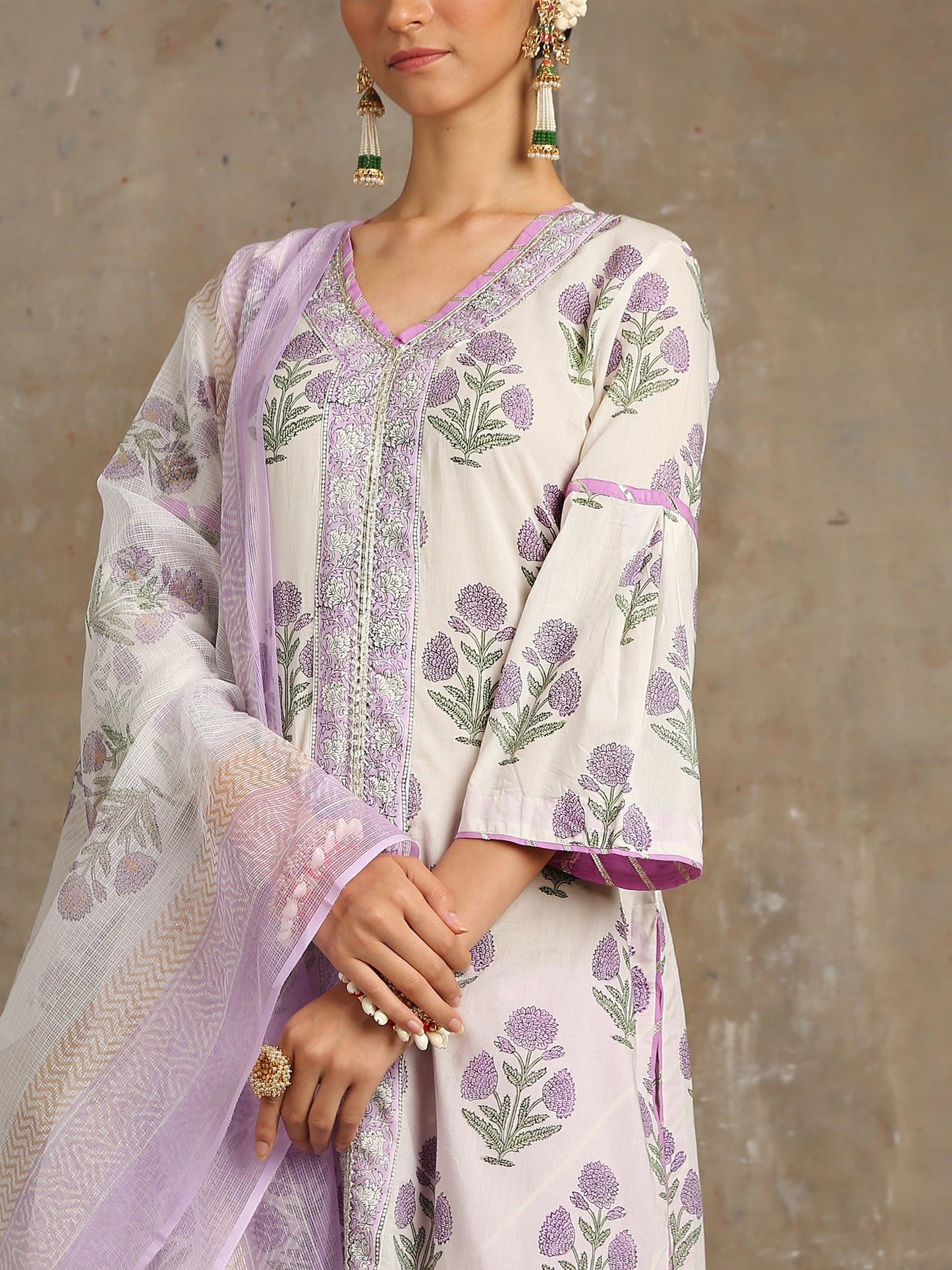 Sahar Floral Printed Cotton Kurta Set