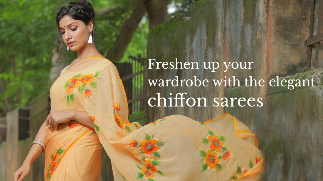 Freshen up your Wardrobe with the Elegant Chiffon Sarees