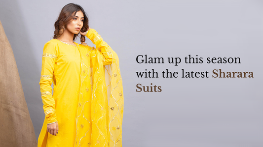 Glam up this season with the latest Sharara Suits
