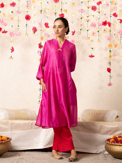 Sitara Classic Kurta Set Magenta