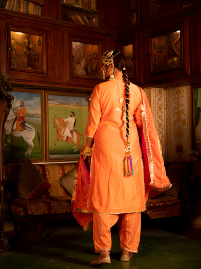 Ulfat Chanderi Silk Kurta Salwar Set