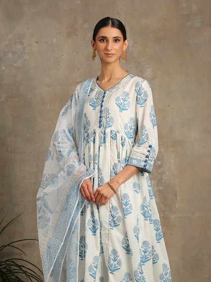 Tahira Neel Printed Cotton Kurta Set