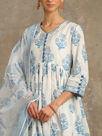 Tahira Neel Printed Cotton Kurta Set