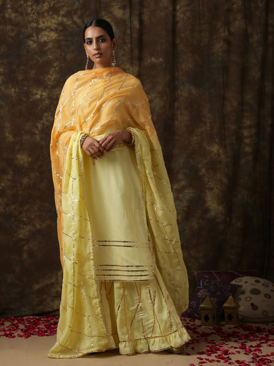 Ambika Amaltas Sharara Suit RTS