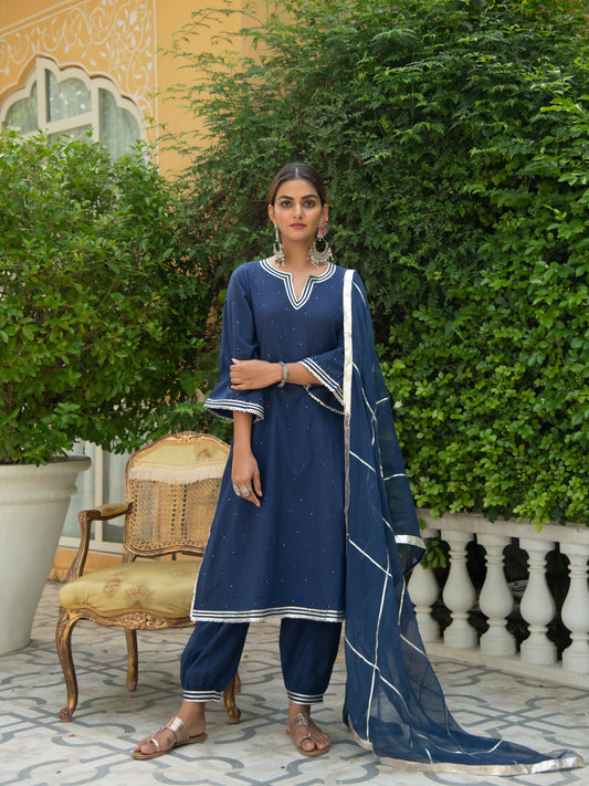Neela Salwar Set