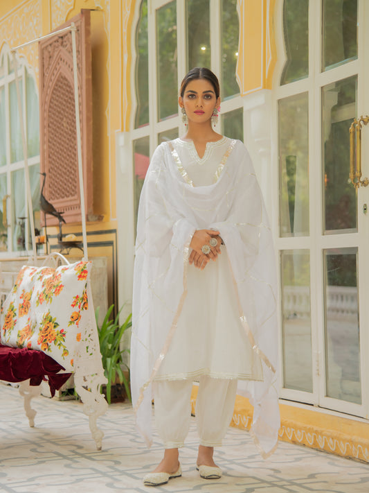 Shwet Salwar Set